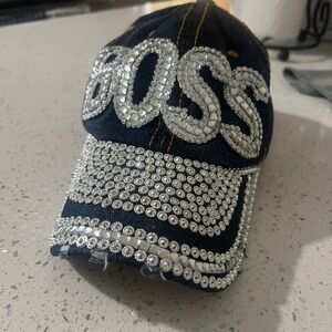 Bass Rhinestone Embellished Cap